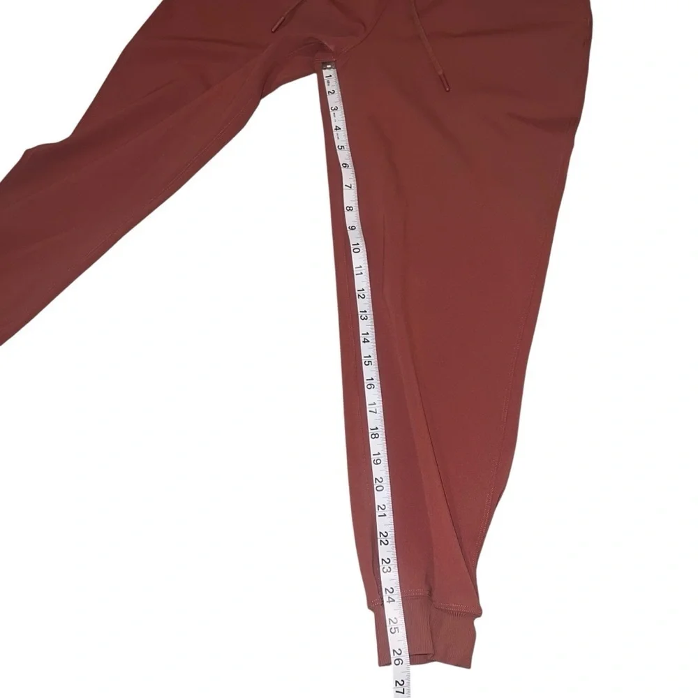 EUC Lululemon Stretch High-Rise Jogger Pants Savanah Rust Maroon Nulu Size 8